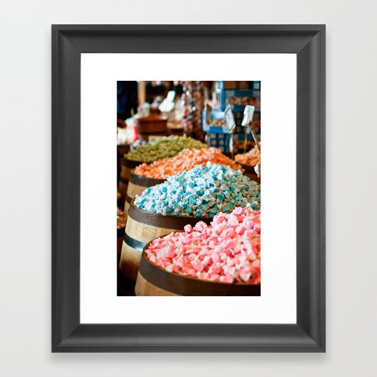 Salt Water Taffy Framed Art Print