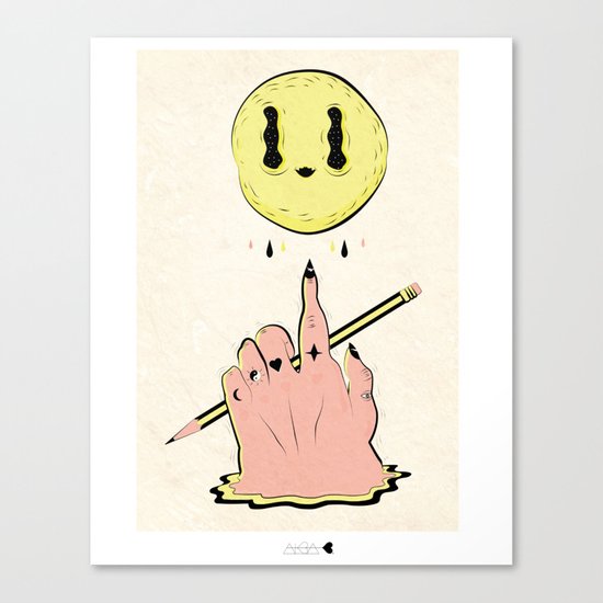 i can touch it Canvas Print