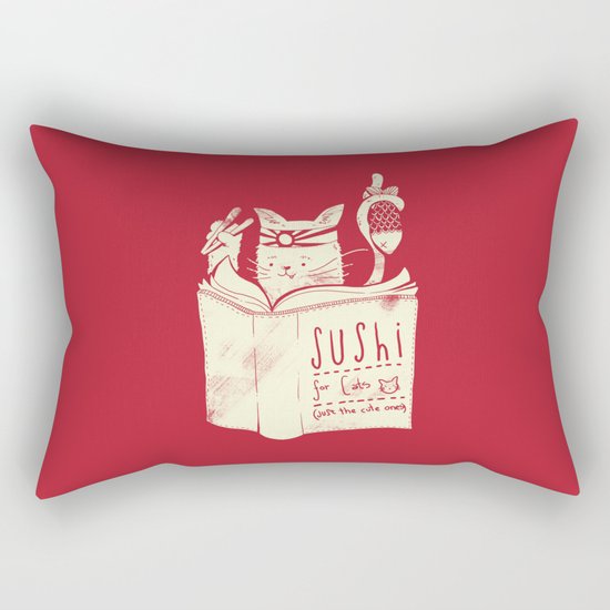Sushi for Cats Rectangular Pillow