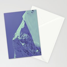 Winter Mountains in Very Peri - Turnagain Pass, Alaska Stationery Card