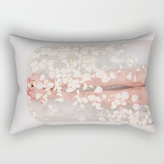 Floral bath Rectangular Pillow