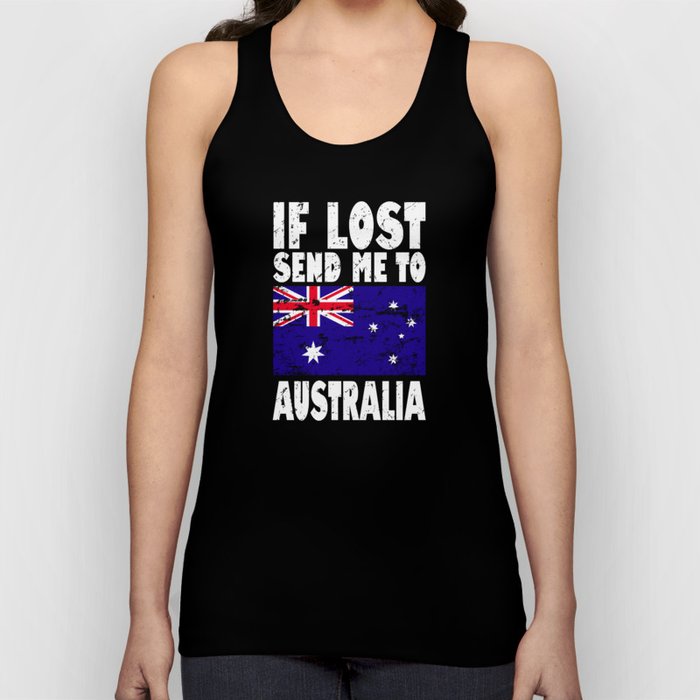 Australia Flag Saying Tank Top