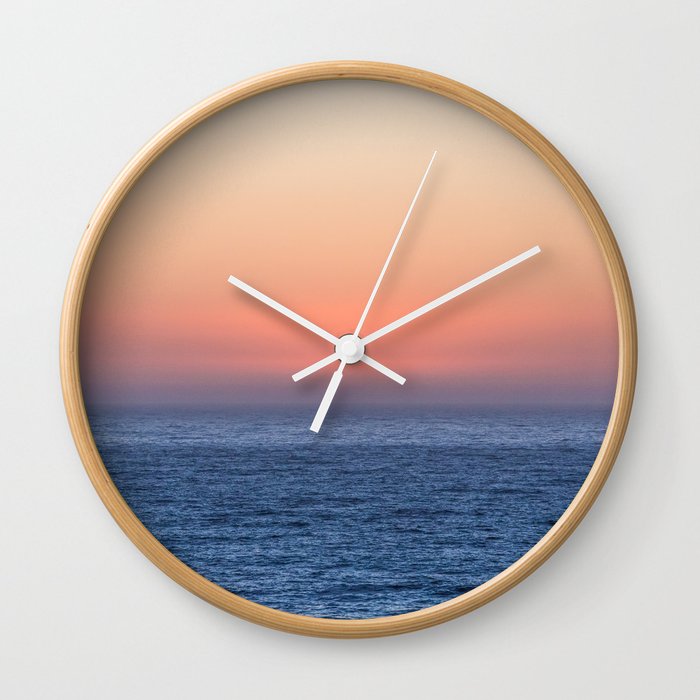 Gradient Sunset Wall Clock