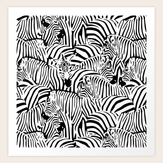 Zebras Art Print