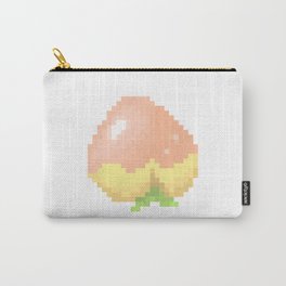 Peach Pixel Art | Animal Villager Carry-All Pouch | Sparkle, Pastel, Sweet, Sweetanimals, Acnl, Animal, Fruit, Peach, Graphicdesign, Pixelart 