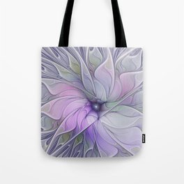 Stunning Beauty Modern Abstract Fractal Art Flower Tote Bag