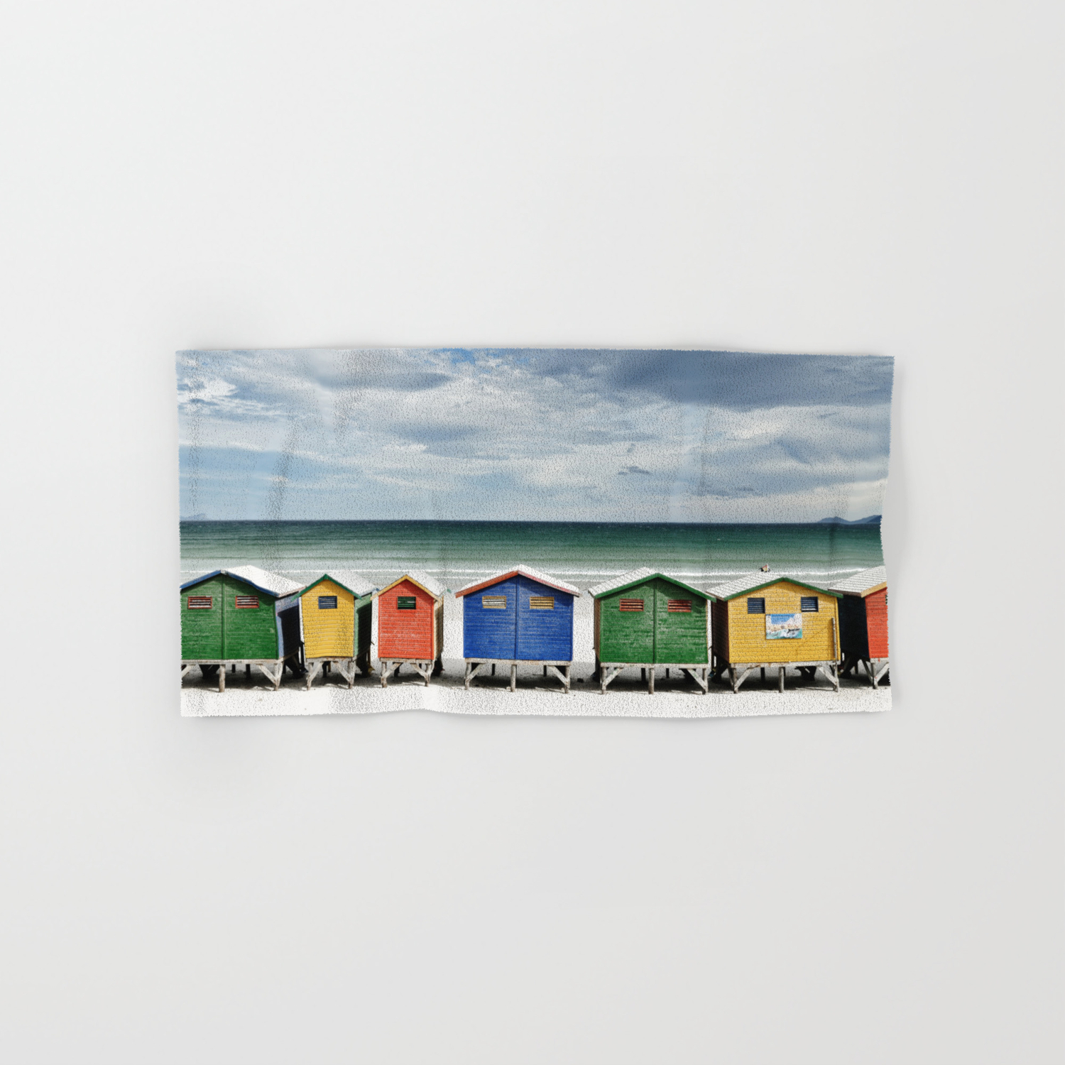 Beach Huts Colorful Houses And Sea Cape Town South Africa Hand Bath Towel By Jasonmeintjes Society6