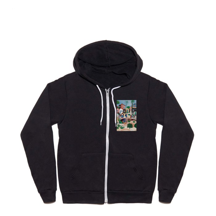 Tarsila do Amaral Morro de Favela Art Poster Full Zip Hoodie