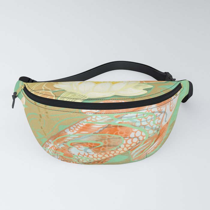 Carp Koi Water Lily Pond Fanny Pack