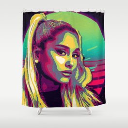 Ariana Grand Painting Shower Curtain