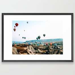 Hot Air Rises | Cappadocia, Turkey Framed Art Print