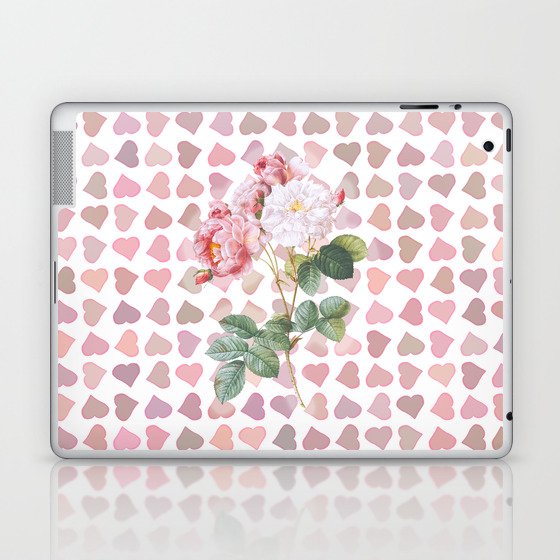 Roses and Hearts Laptop & iPad Skin