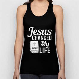 Jesus Bible Cross Nazareth Study Quotes Unisex Tank Top