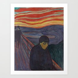 Edvard Munch - Despair 1894 Art Print