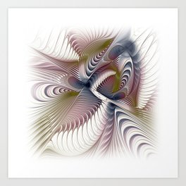 flames on white -700- Art Print | Abstract, Fractal, Brown, Flame, Graphicdesign, Asti, Issabild, Pattern, Geometric, White 