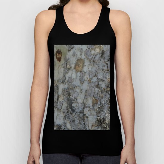 TEXTURES -- California Sycamore Bark Unisex Tank Top