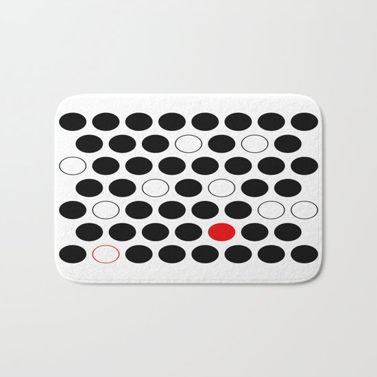 Dare To Be Different - Abstract, minimalist design Bath Mat
