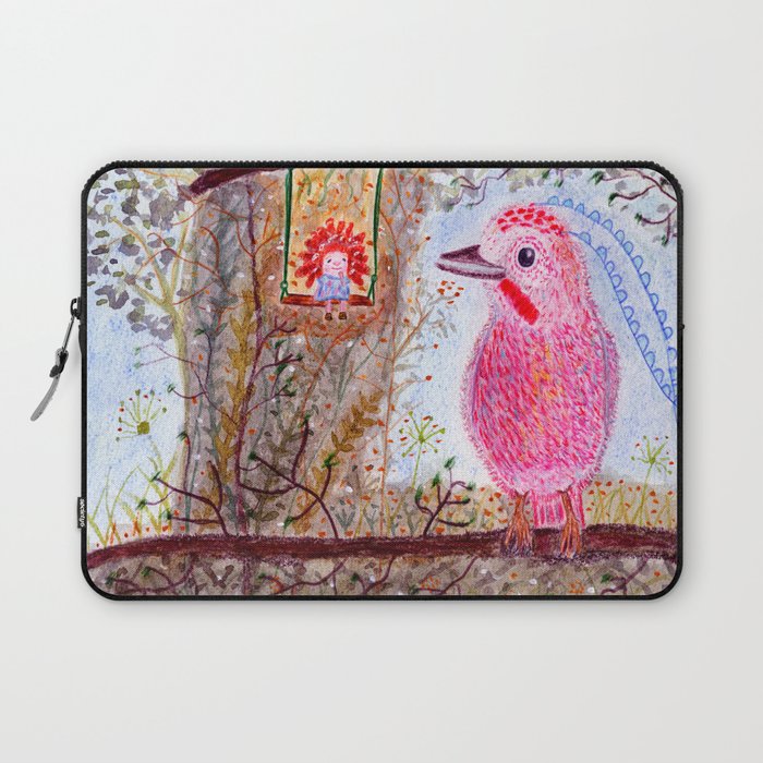 The chirping bird and the fairy breeze Laptop Sleeve