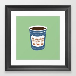 NY Coffee Framed Art Print