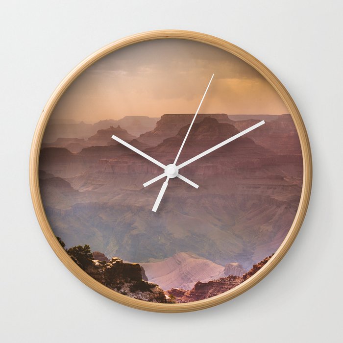 Grand Canyon Rainfall - South Rim Wall Clock