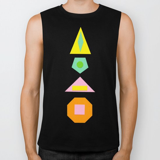 Shapes Within Shapes Biker Tank