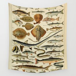 Fish Chart Wall Tapestry