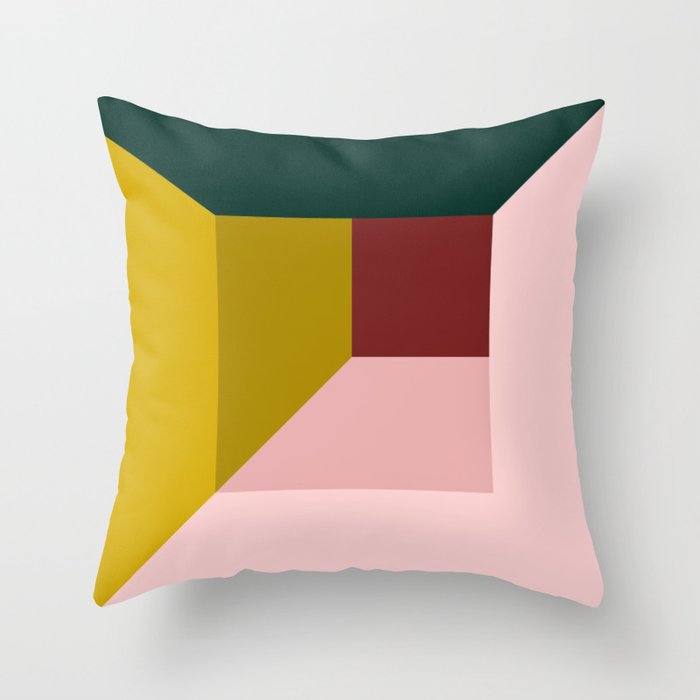 Abstract room Throw Pillow