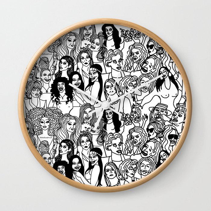 Real Housewives Pt.1 and 2 combined Wall Clock