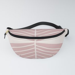 Arched Tropical Leaf Pastel Fanny Pack
