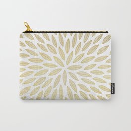 Just Gold Leaves Carry-All Pouch
