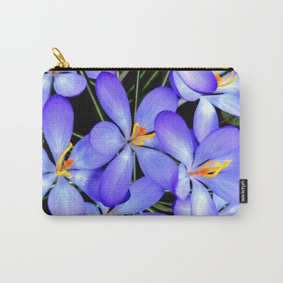 Blue Wildflowers Carry-All Pouch