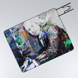 Bach Composer Musician Collage Portrait Picnic Blanket