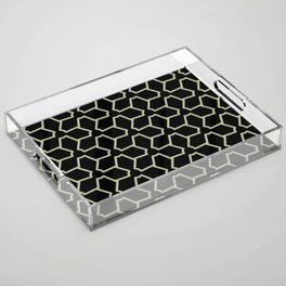 Black and Green Tessellation Line Pattern 12 Pairs Diamond Vogel 2022 Popular Colour Rediscover 0408 Acrylic Tray
