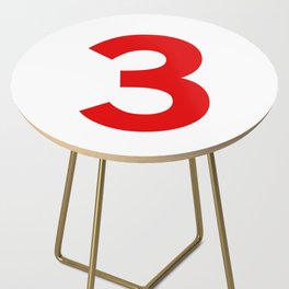 Number 3 (Red & White) Side Table