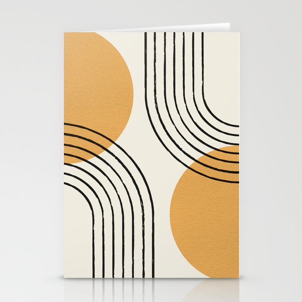 Sun Arch Double - Gold Stationery Cards