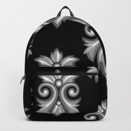 Seamless Pattern with Baroque Elements Backpack