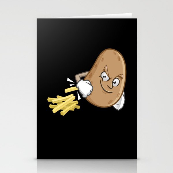French Fries Potato Fries Stationery Cards