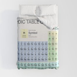 Periodic table Duvet Cover