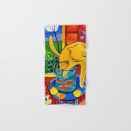 Henri Matisse - Cat With Red Fish still life painting Hand & Bath Towel