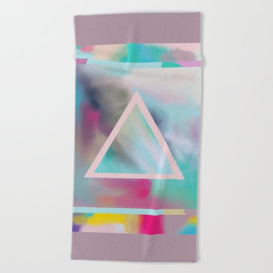 Rose Triangle Manifestation Beach Towel