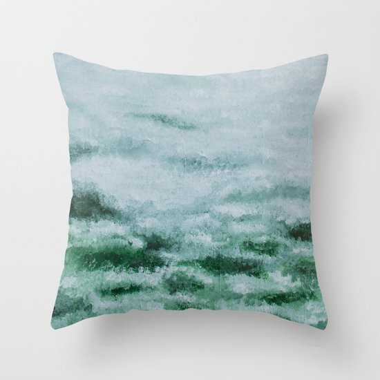 Green dream Throw Pillow