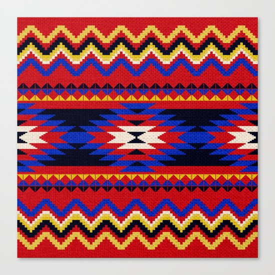Aztec pattern Canvas Print