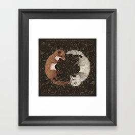 Foxes Framed Art Print