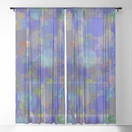 Zebrablues Sheer Curtain