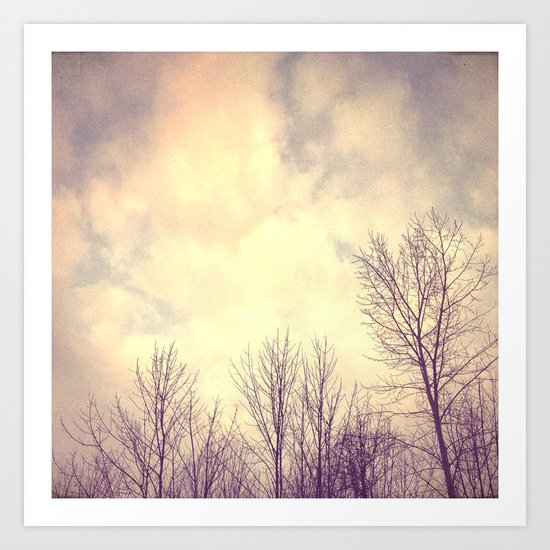 Her Bare Branches Waited for Spring Art Print