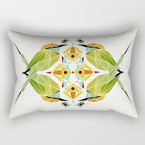 green bee eater Rectangular Pillow