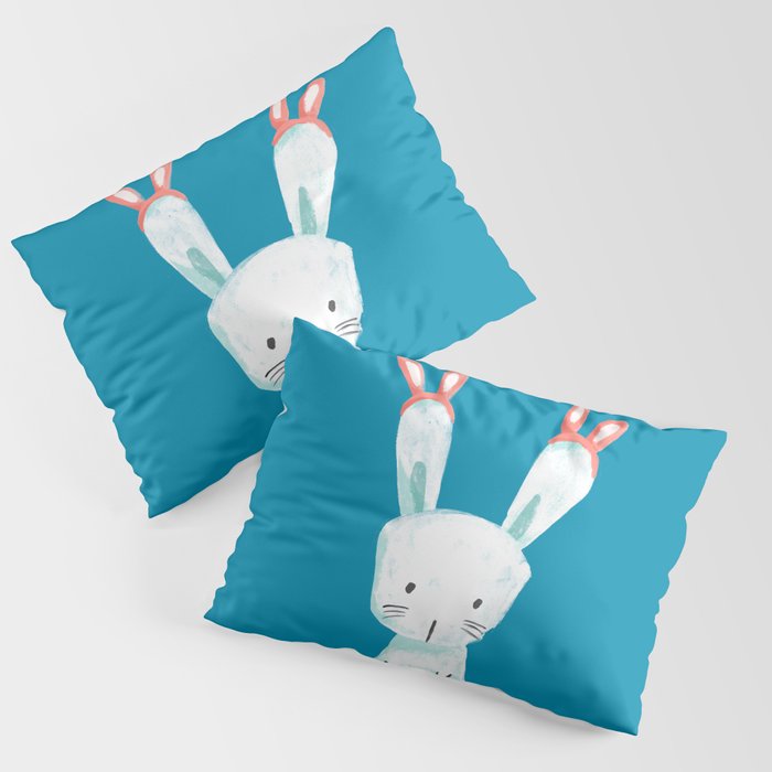 Four Eared Bunny Pillow Sham