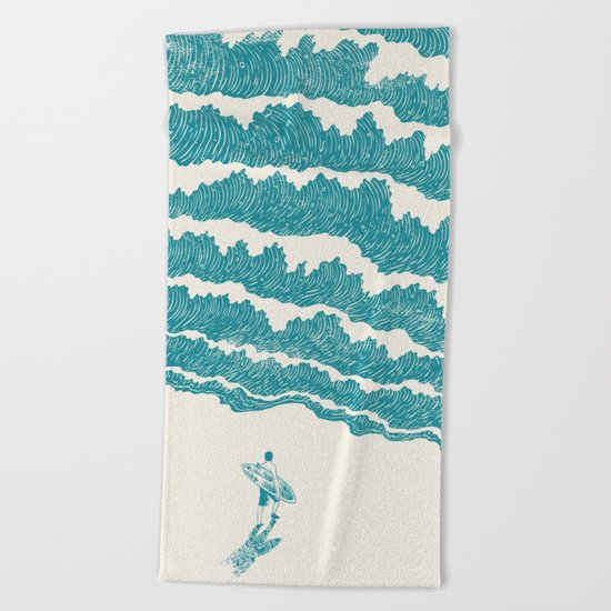 To the sea Beach Towel