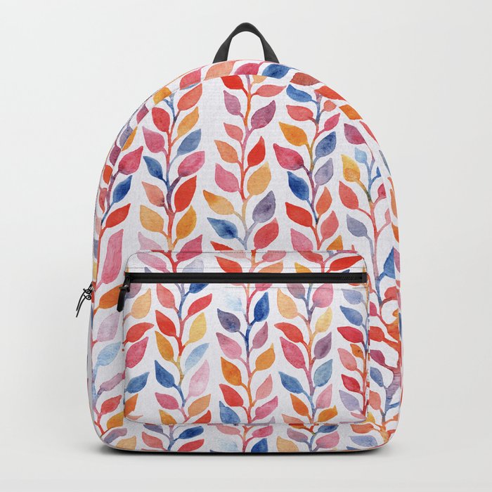 Watercolor Vines - Rainbow Backpack