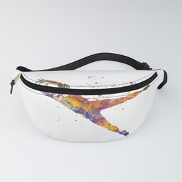 American football player in watercolor Fanny Pack